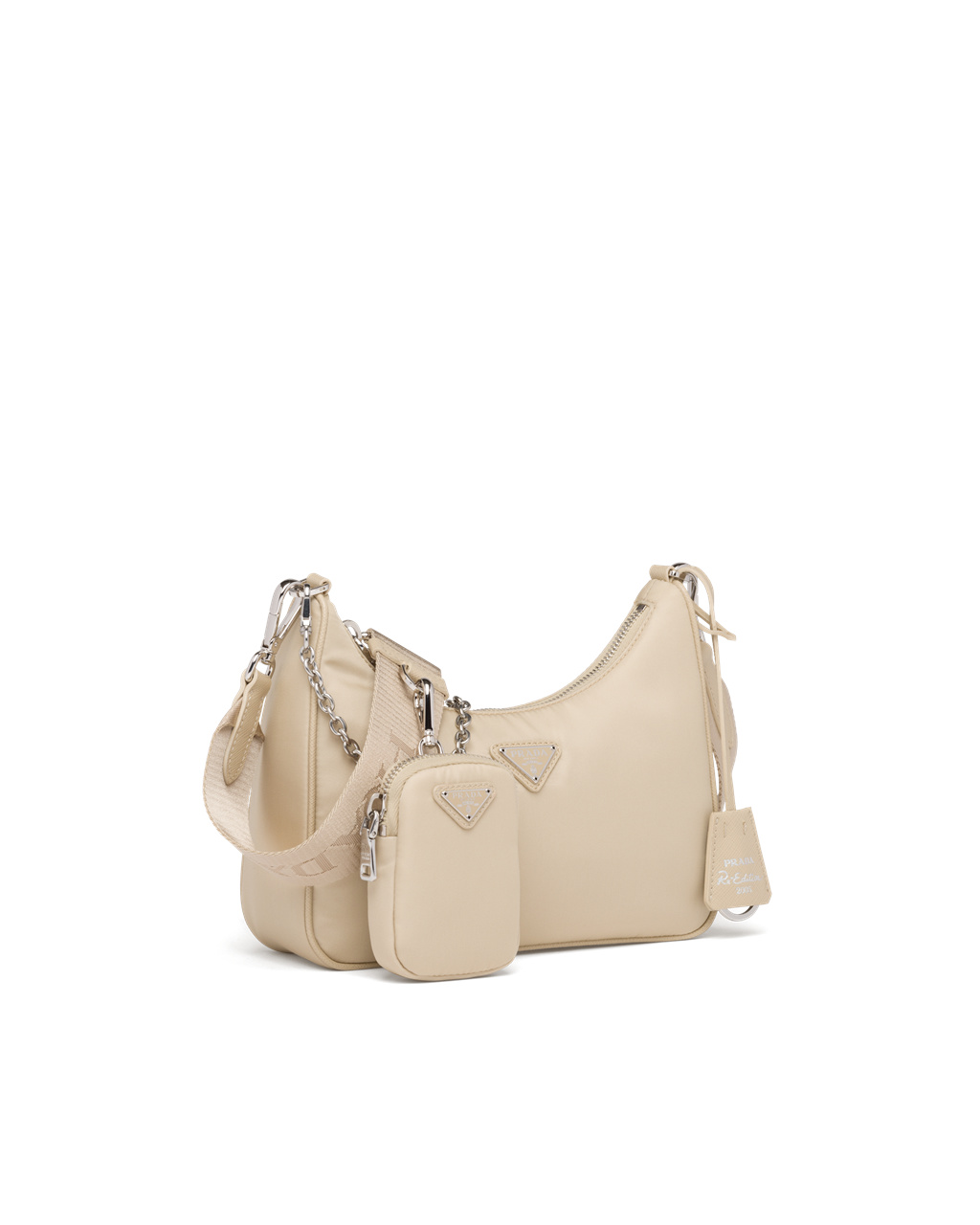 Prada Prada Re-edition 2005 Re-nylon Bag Beige | 51623-WKVI