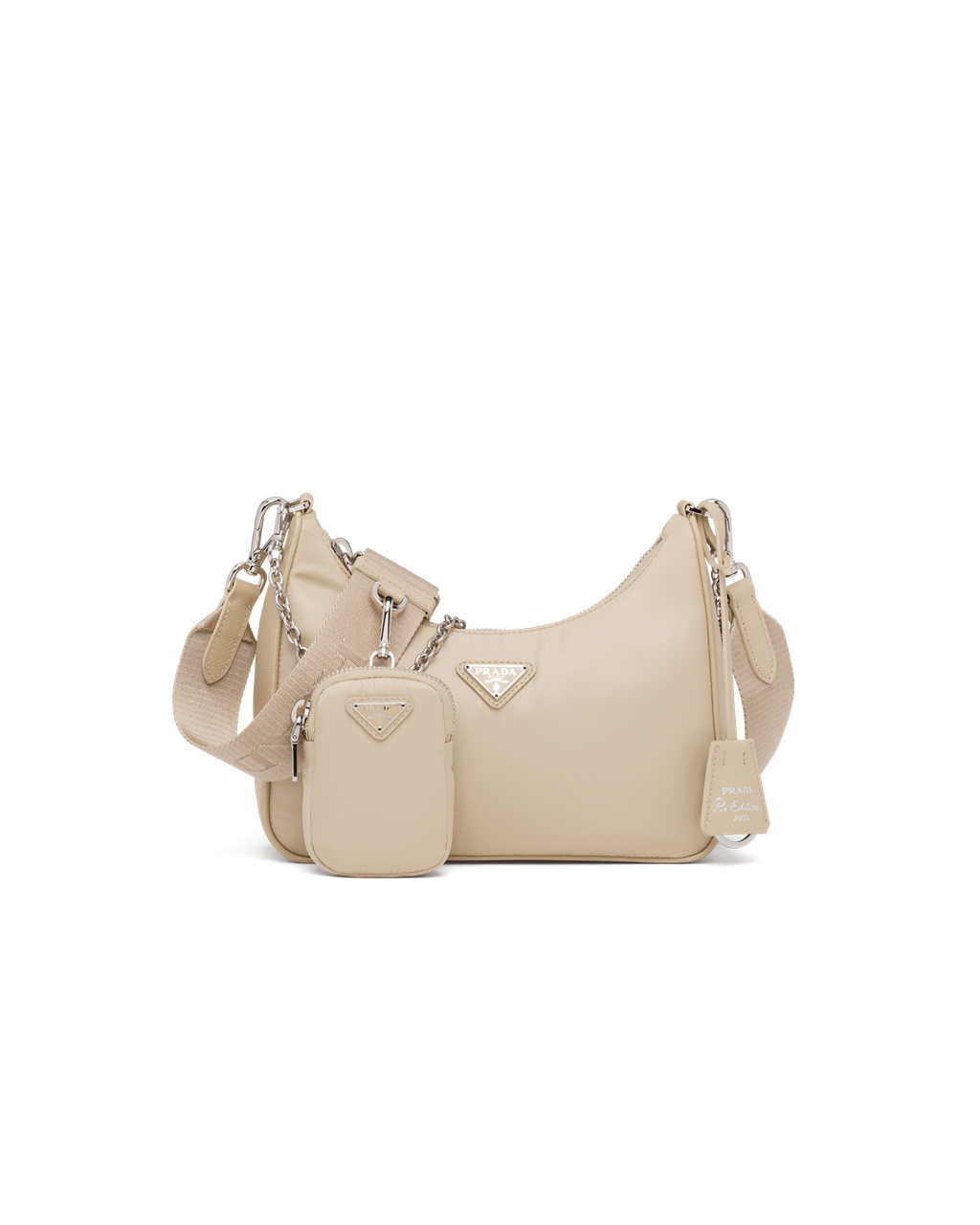 Prada Prada Re-edition 2005 Re-nylon Bag Beige | 51623-WKVI