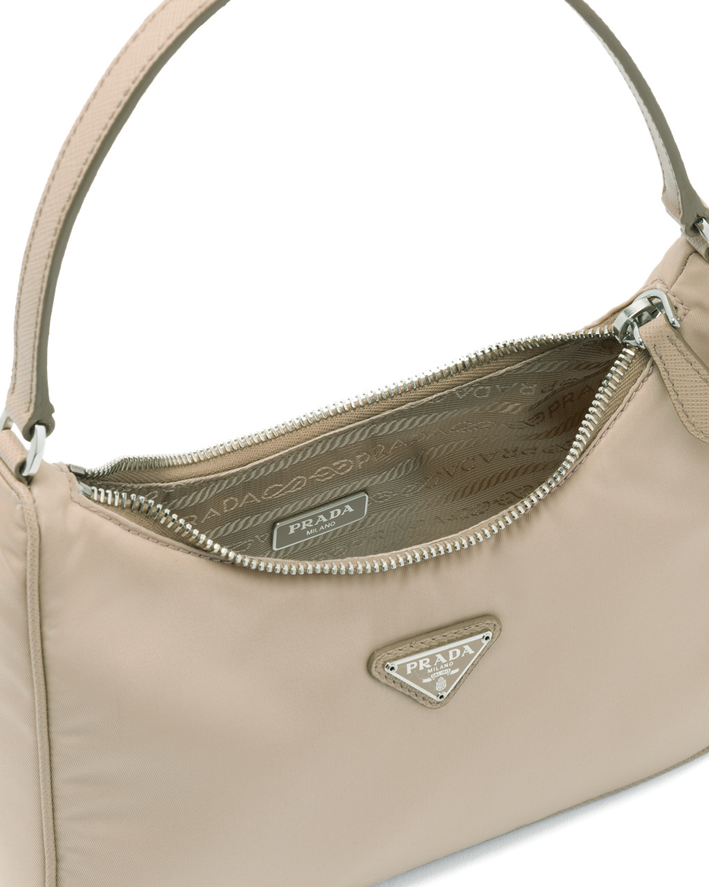 Prada Prada Re-edition 2005 Re-nylon Mini Bag Beige | 59623-FSZY