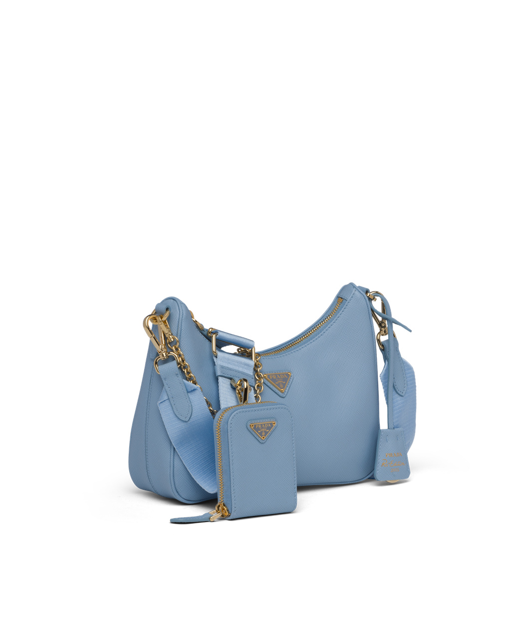 Prada Prada Re-edition 2005 Saffiano Cuero Bag Azules | 46871-SRFP