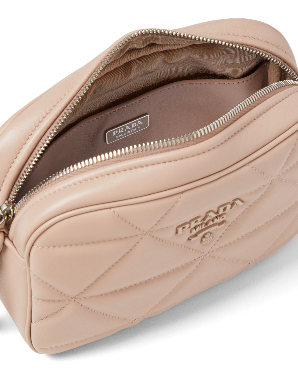 Prada Prada Spectrum Nappa Cuero Shoulder Bag Beige | 31864-GIUX