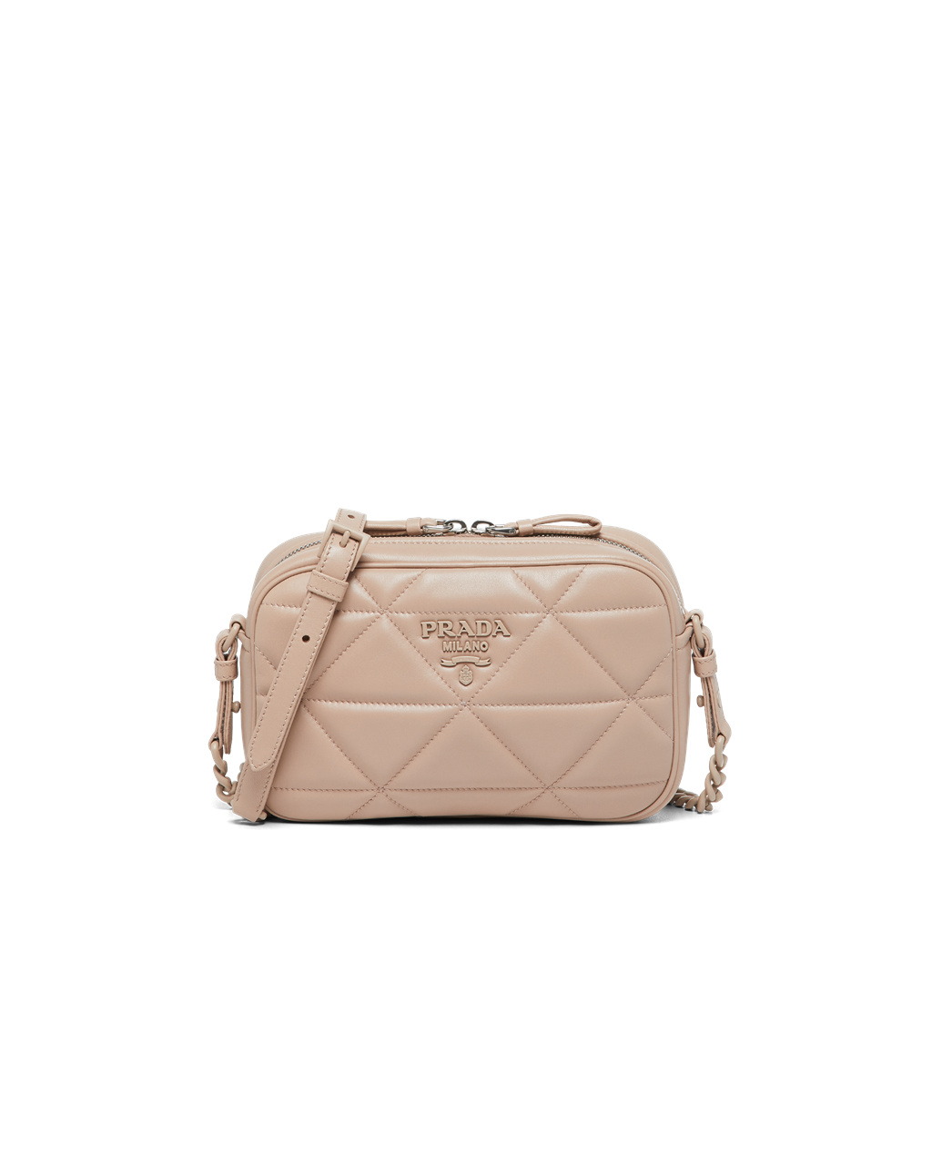 Prada Prada Spectrum Nappa Cuero Shoulder Bag Beige | 31864-GIUX