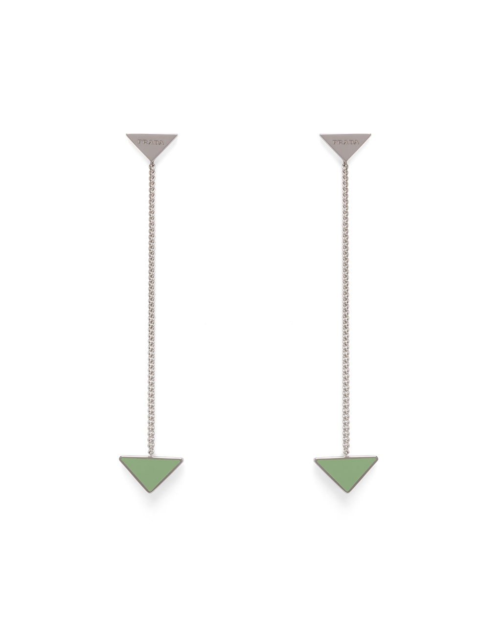 Prada Prada Symbole Drop Earrings Aqua | 69235-NKSR