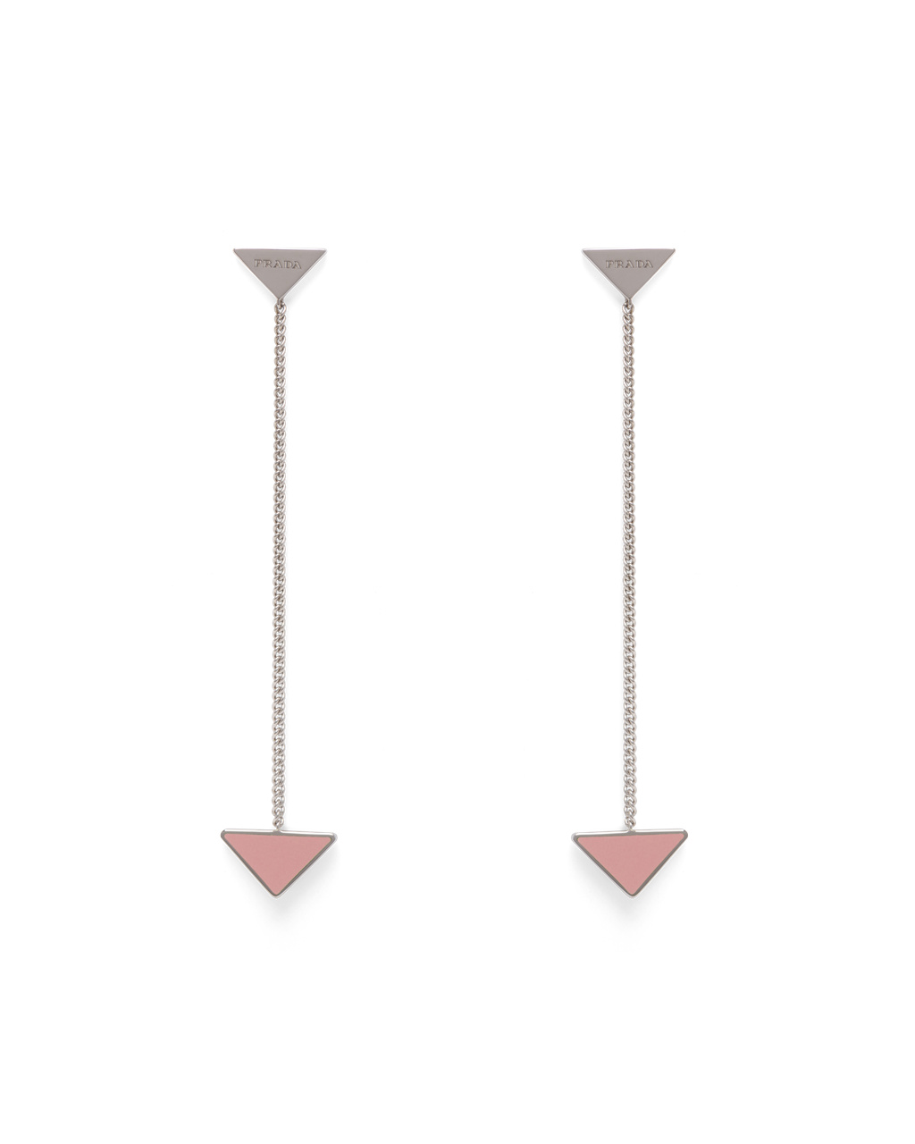 Prada Prada Symbole Drop Earrings Rosas | 98035-FUOY