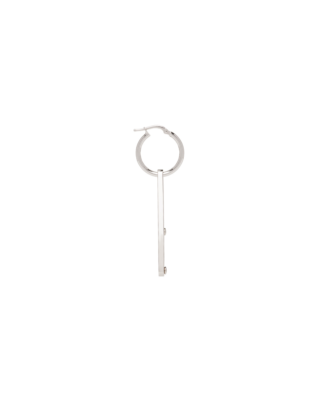 Prada Prada Symbole Pendant Left Earring Blancas | 68234-ARKL