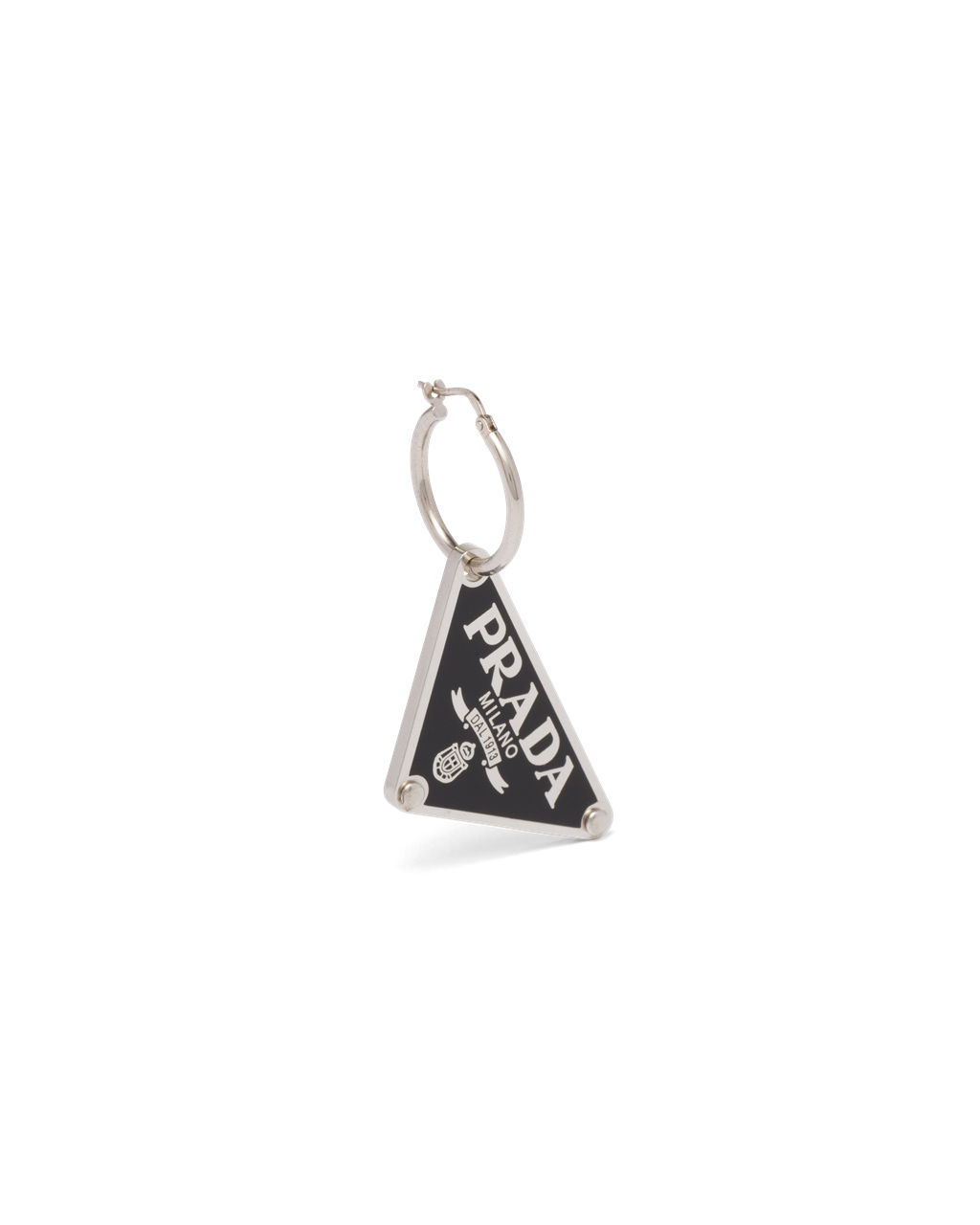 Prada Prada Symbole Pendant Right Earring Negras | 24056-OLUQ