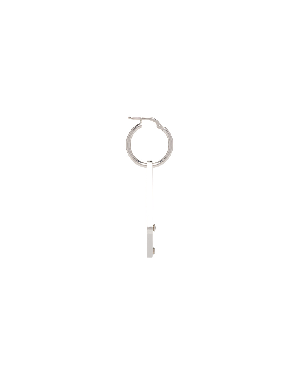 Prada Prada Symbole Pendant Right Earring Blancas | 73589-ZAON