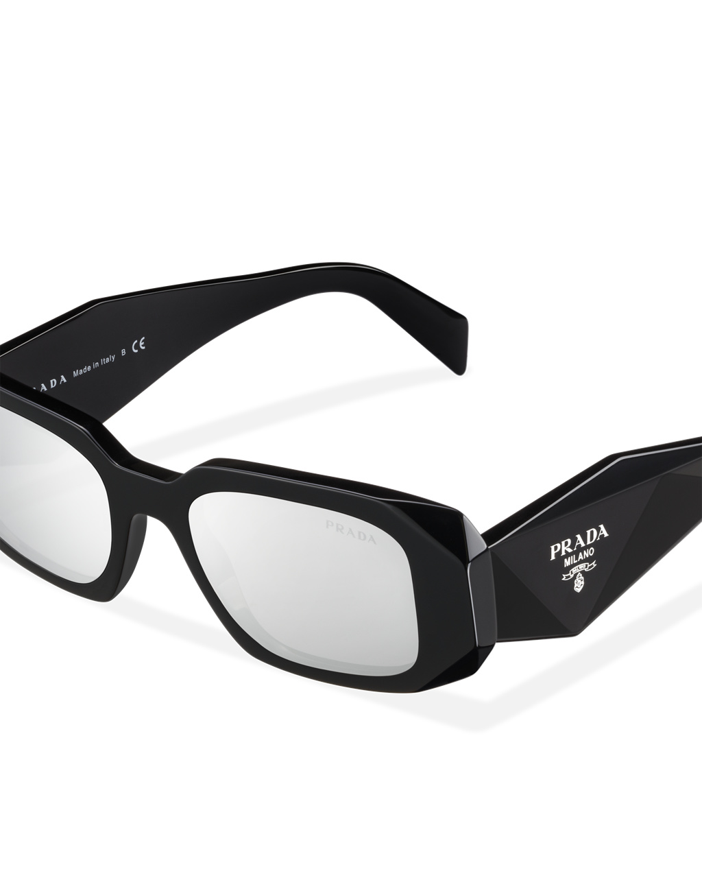 Prada Prada Symbole Sunglasses Squared Chromed Lenses | 54276-VDUH