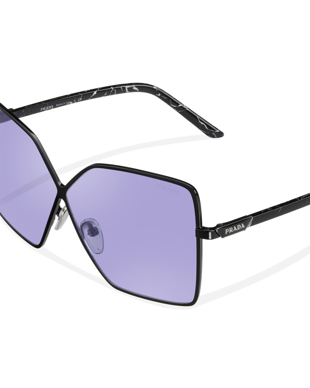 Prada Prada Symbole Sunglasses Squared Moradas | 65071-OLRZ