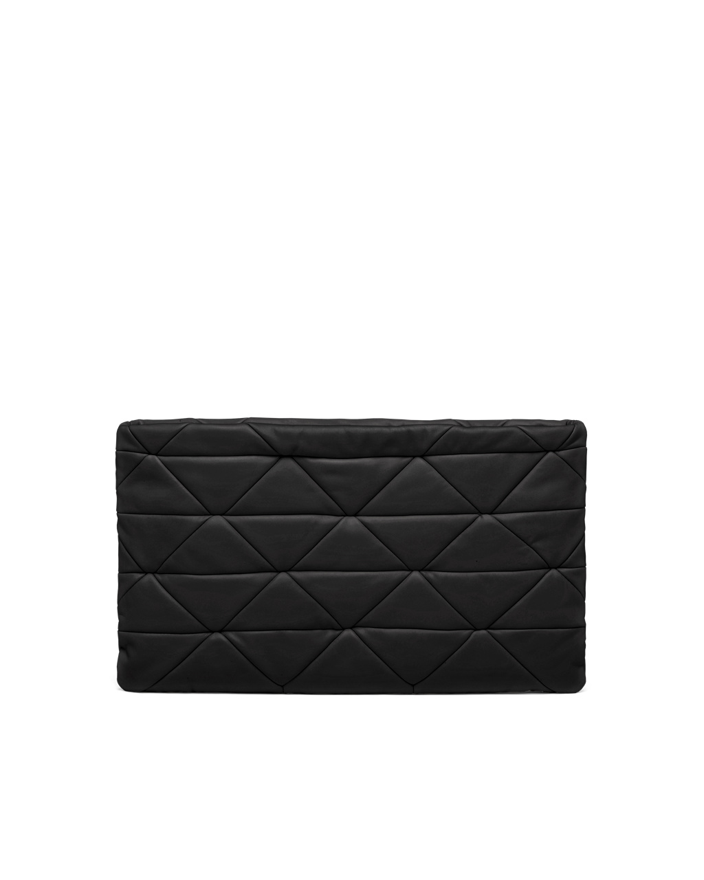 Prada Prada System Nappa Cuero Patchwork Clutch Negras | 28540-CFNS