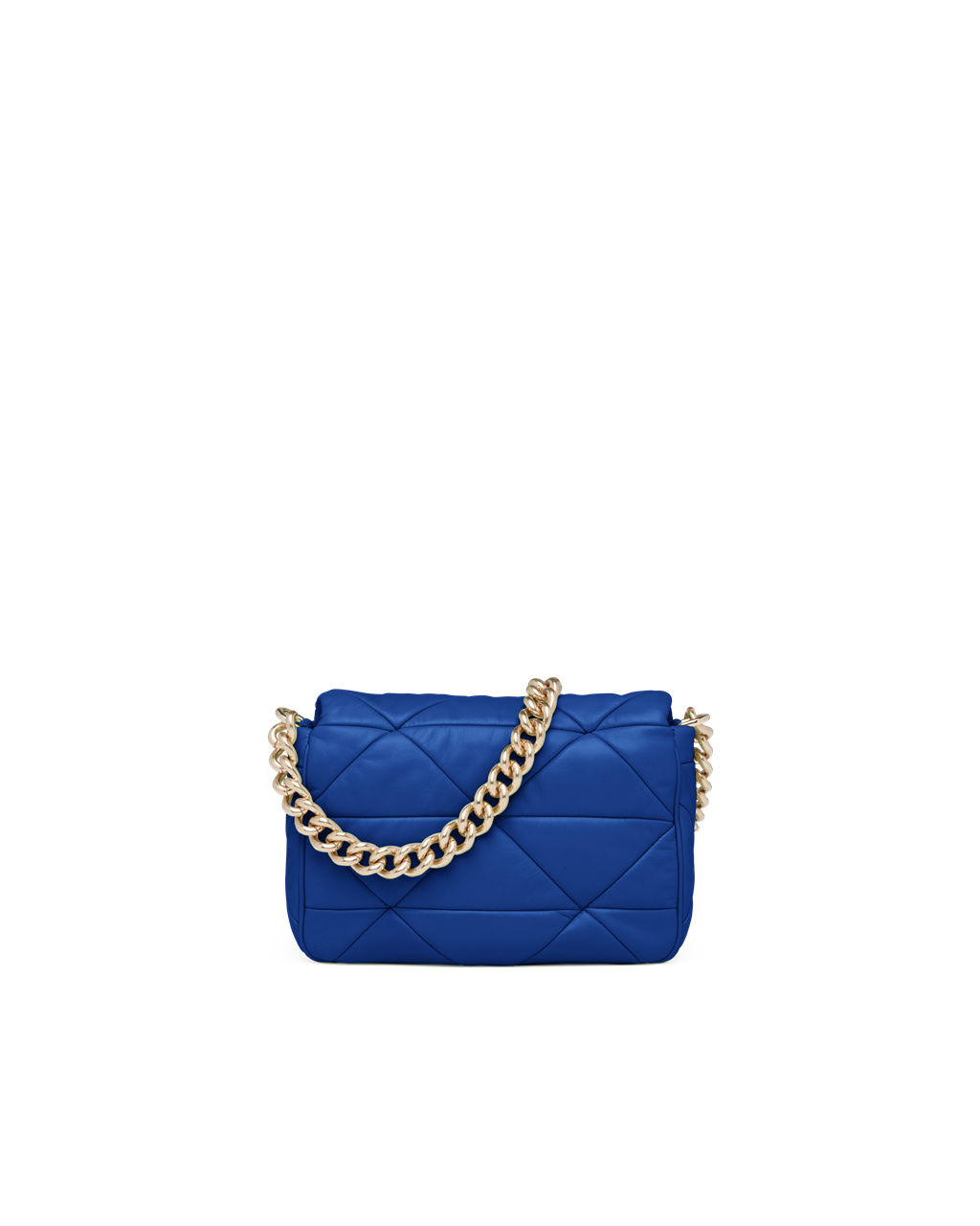 Prada Prada System Nappa Cuero Patchwork Bag Azul Real Azules | 39784-FIQA