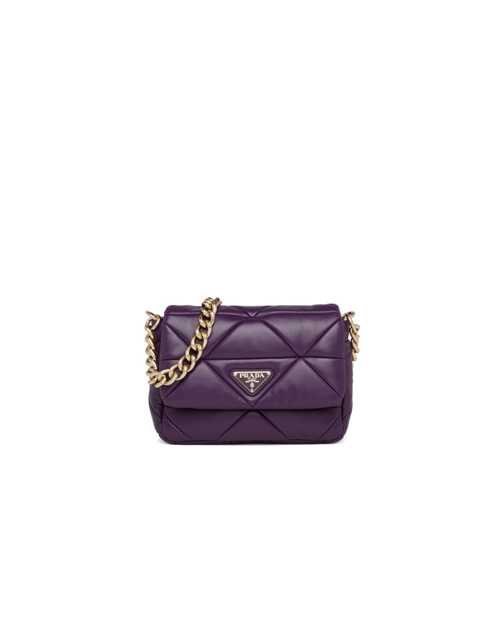 Prada Prada System Nappa Cuero Patchwork Bag Violet | 62417-RBNC