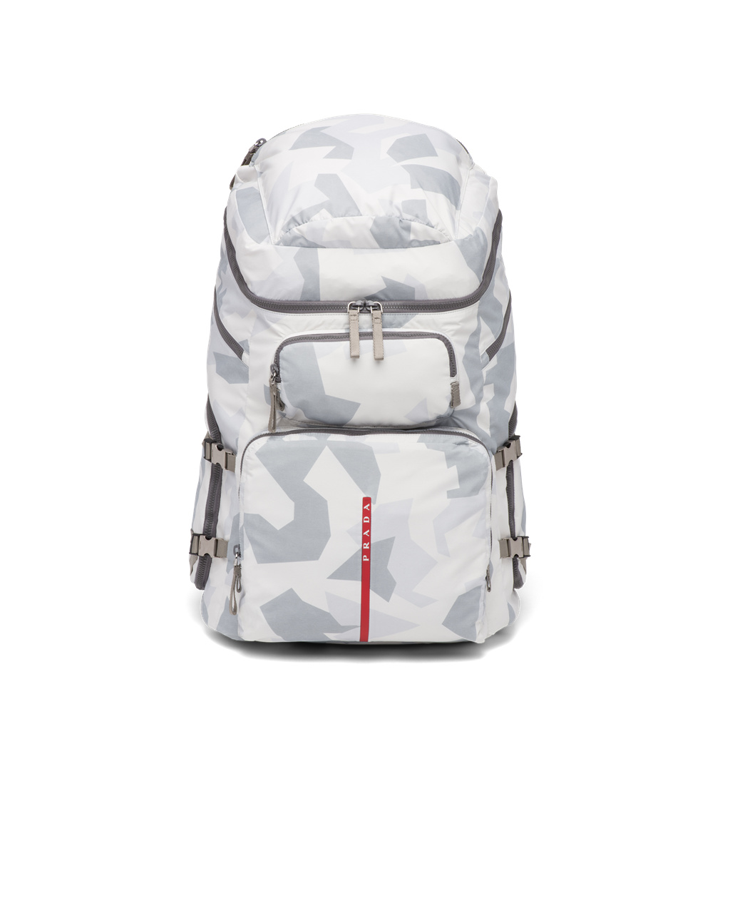 Prada Printed Technical Fabric Ski Boot Backpack Marble Gray | 34708-WASF