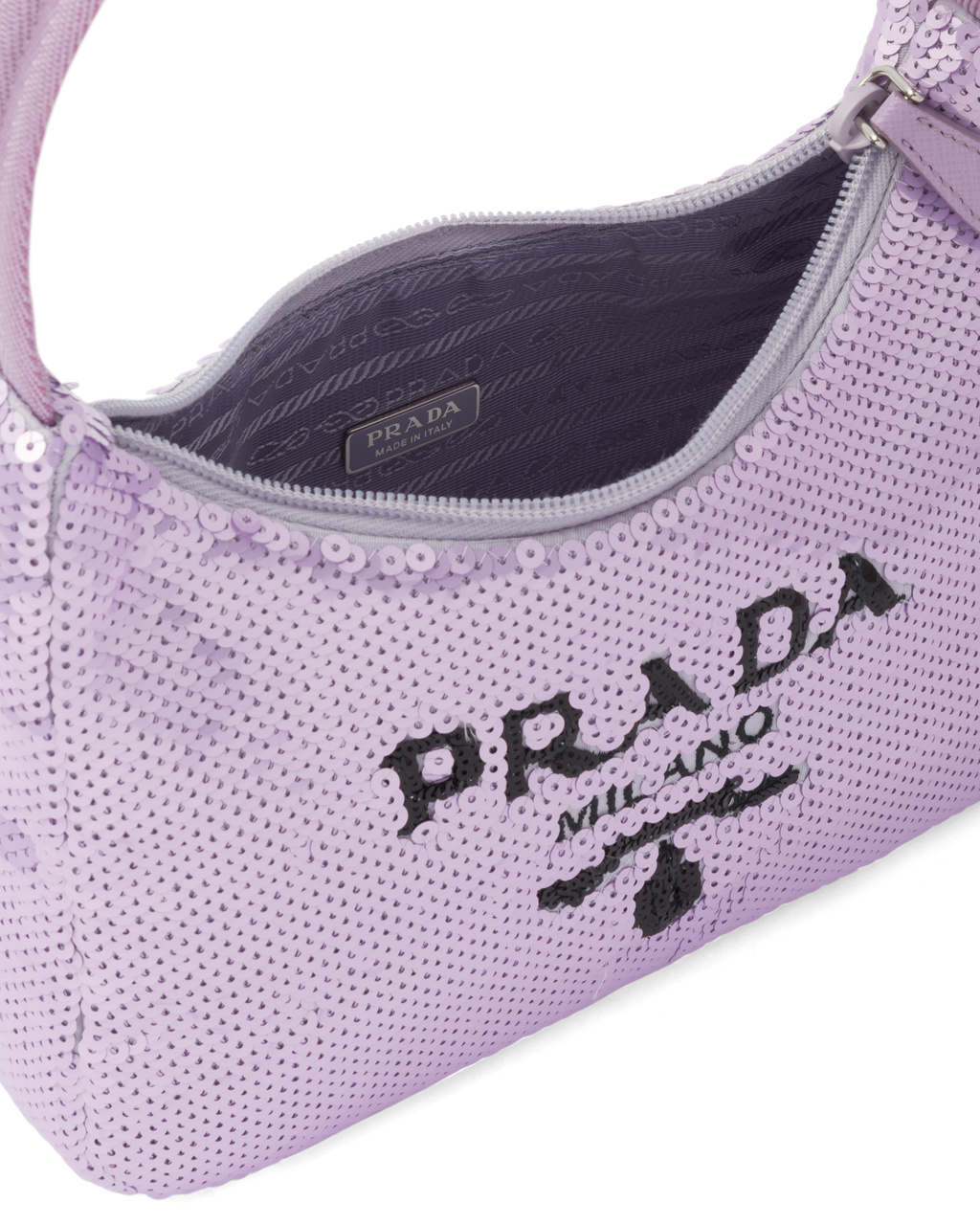 Prada Re-edition 2000 Sequined Re-nylon Mini-bag Negras | 70238-VTNQ