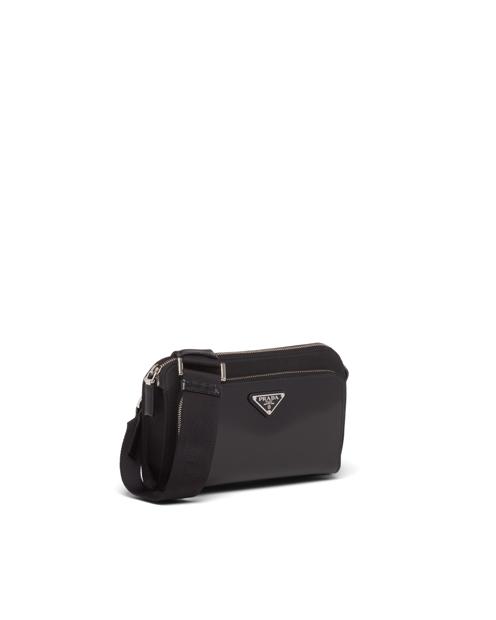 Prada Re-nylon And Cuero Shoulder Bag Negras | 92056-CUGL