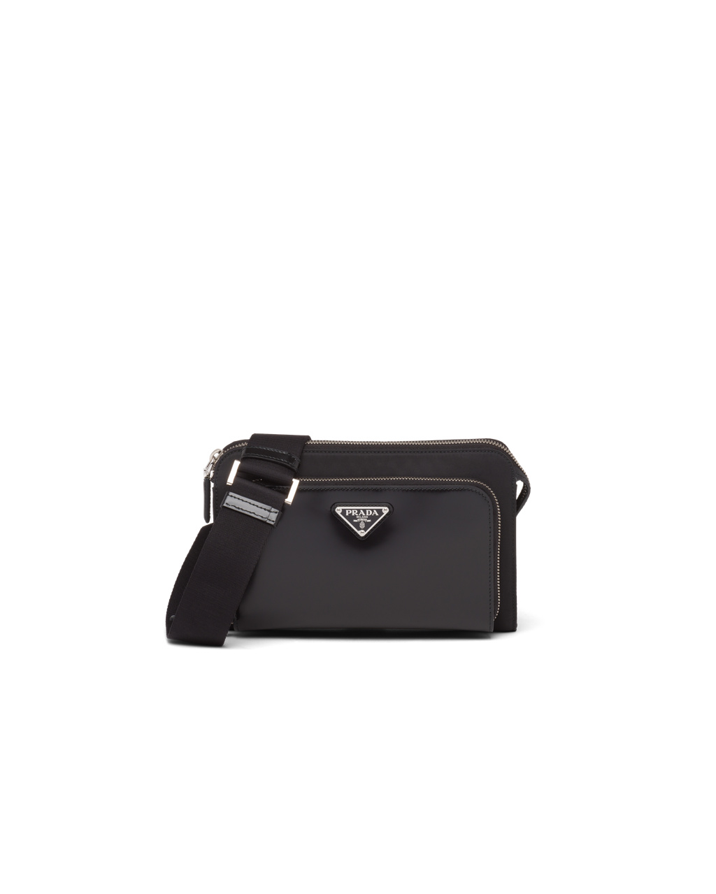 Prada Re-nylon And Cuero Shoulder Bag Negras | 92056-CUGL