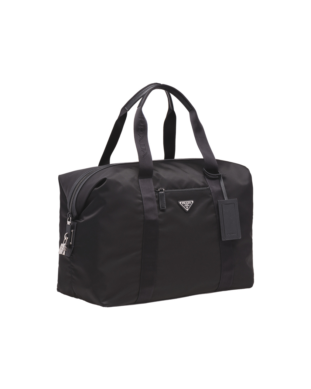 Prada Re-nylon And Saffiano Cuero Duffle Bag Negras | 40951-PNRF