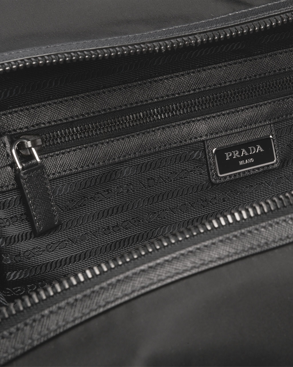 Prada Re-nylon And Saffiano Cuero Duffle Bag Negras | 40951-PNRF