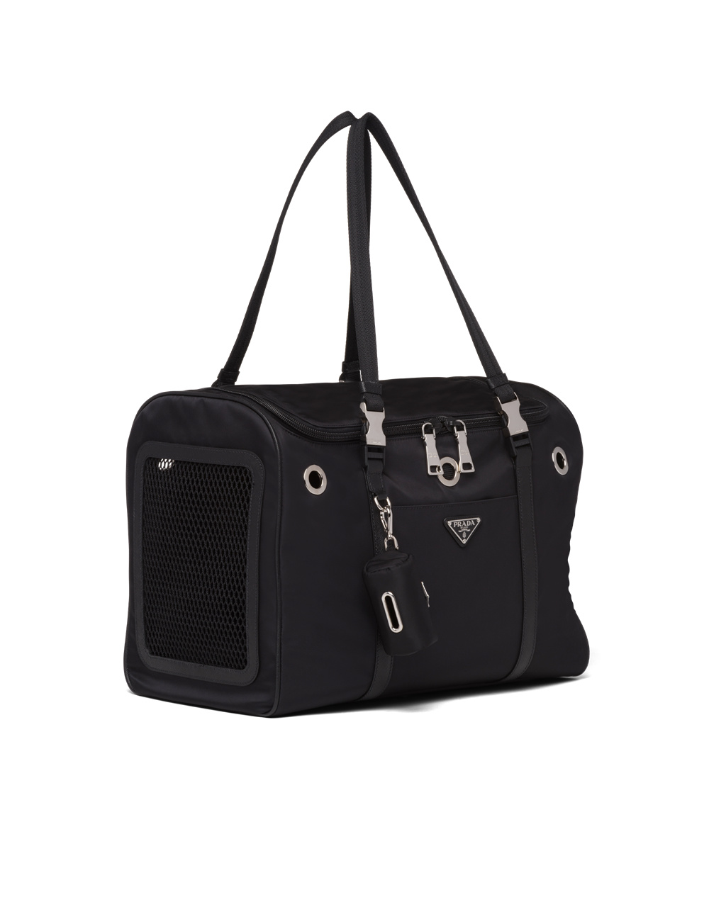 Prada Re-nylon And Saffiano Cuero Pet Bag Negras | 90725-KOTM