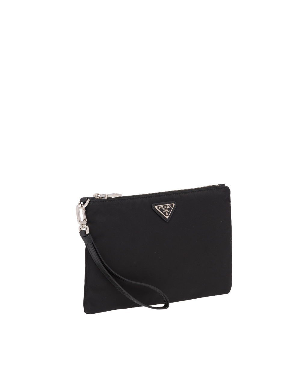 Prada Re-nylon And Saffiano Cuero Pouch Negras | 39816-UTMI