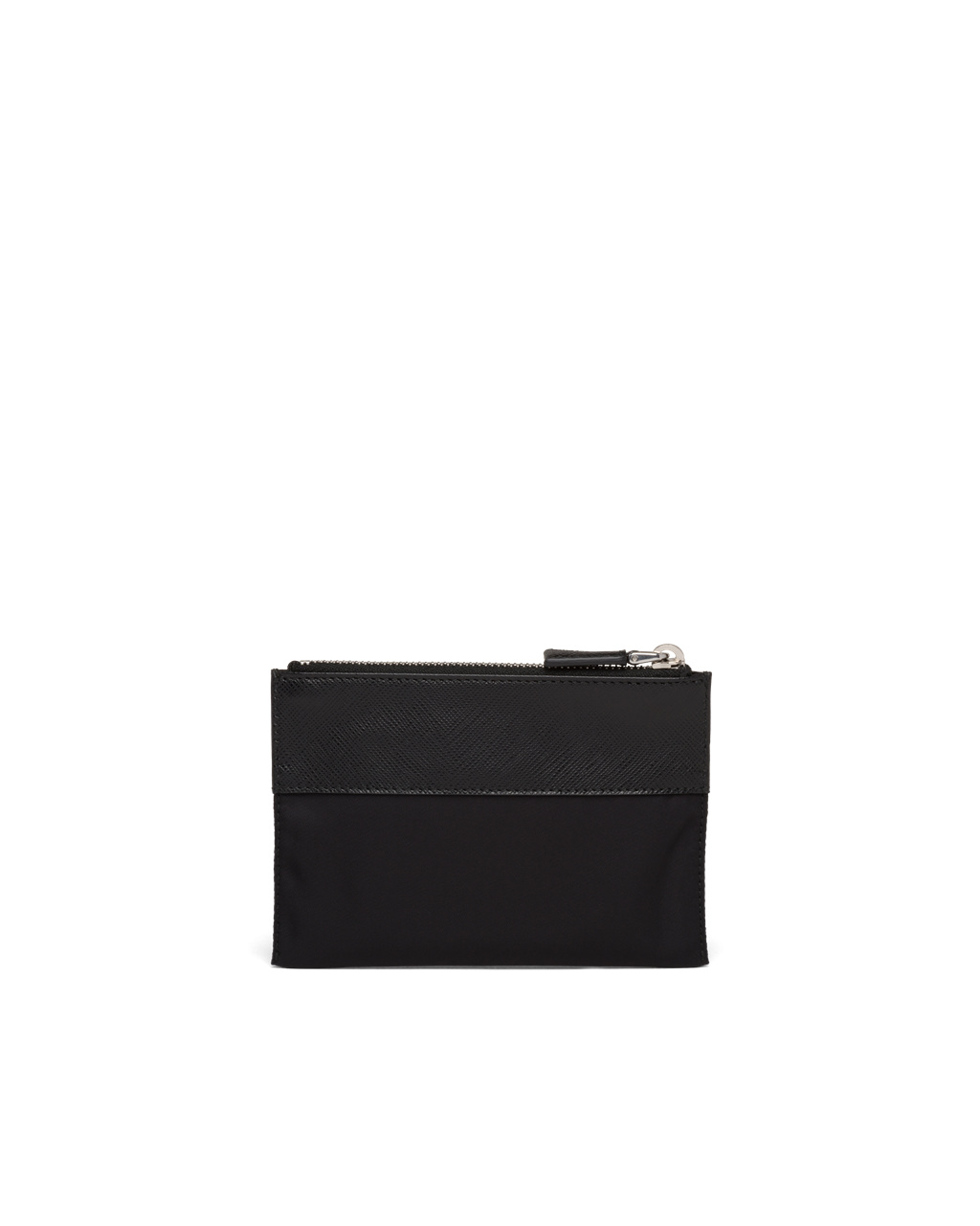 Prada Re-nylon And Saffiano Cuero Pouch Wallet Negras | 59634-IQRG