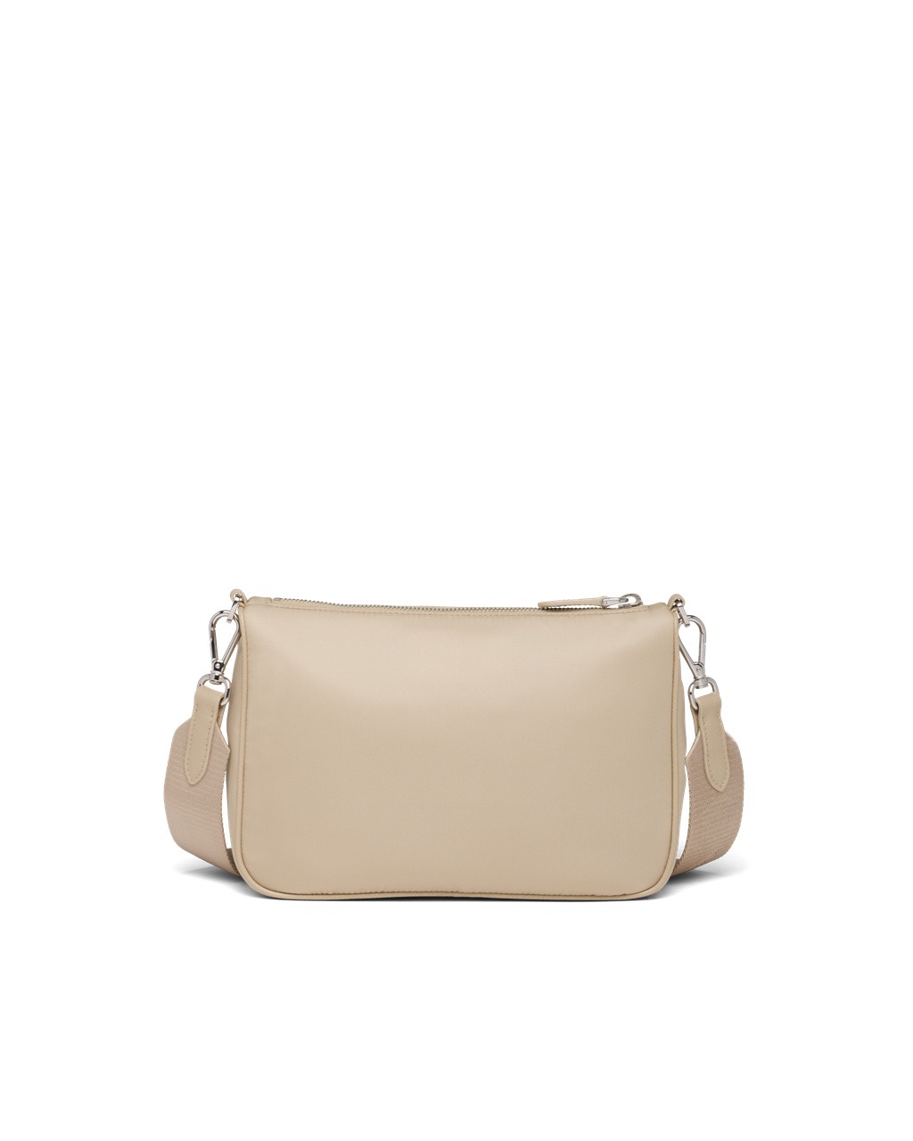 Prada Re-nylon And Saffiano Cuero Shoulder Bag Beige | 57421-ZUOA