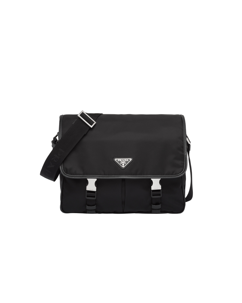 Prada Re-nylon And Saffiano Cuero Shoulder Bag Negras | 74893-EWKJ