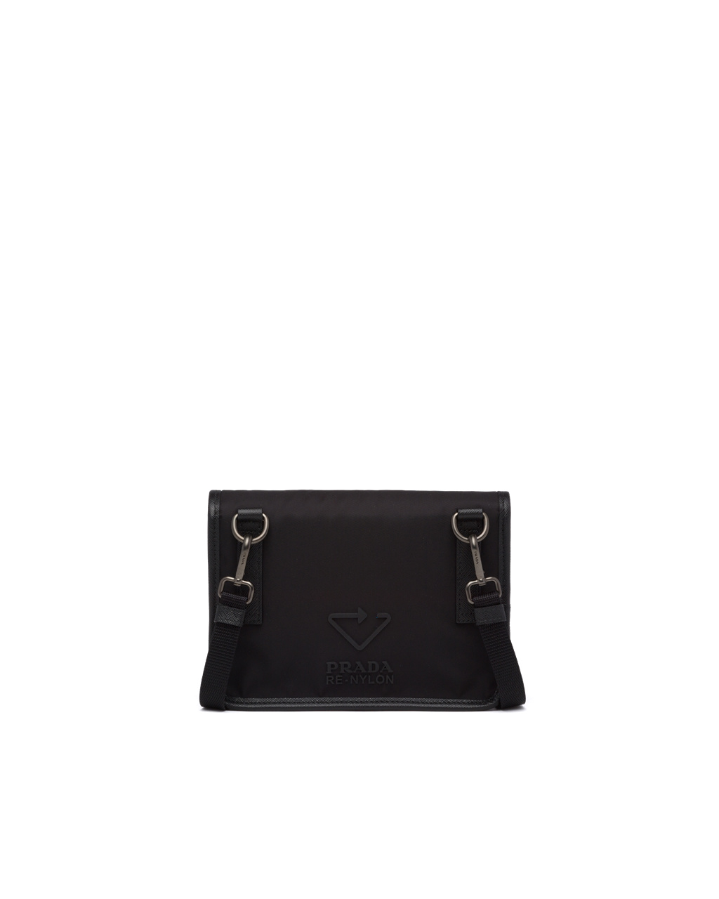 Prada Re-nylon And Saffiano Cuero Smartphone Case Negras | 26908-LQRZ