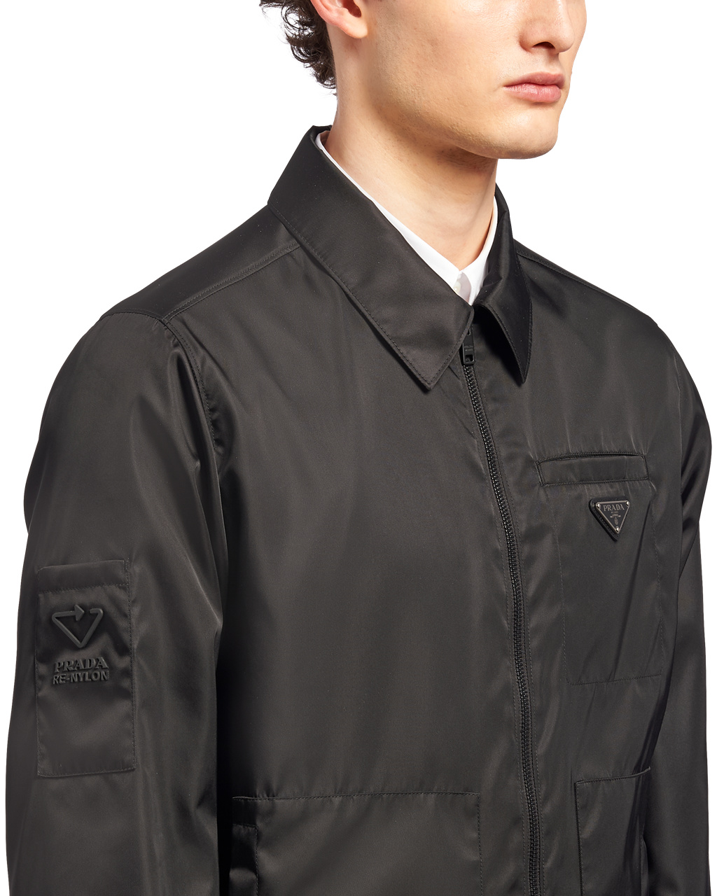 Prada Re-nylon Blouson Jacket Negras | 93278-RUIV