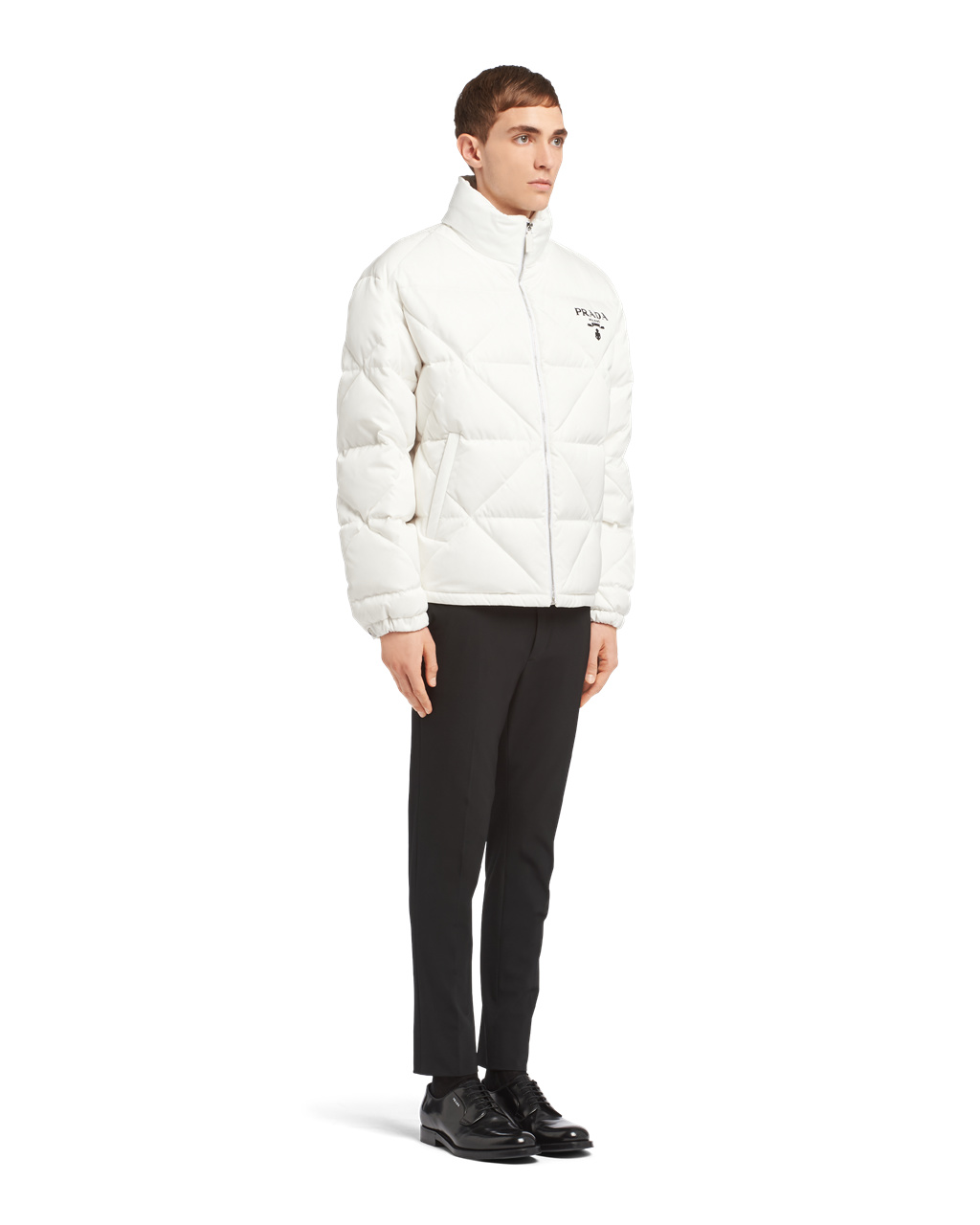 Prada Re-nylon Down Jacket Blancas | 61203-WNPO