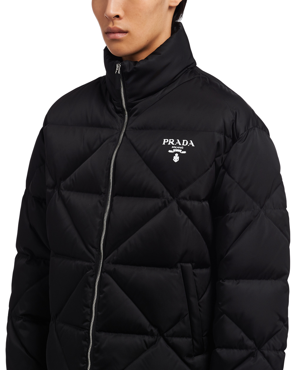 Prada Re-nylon Down Jacket Negras | 75943-EALD