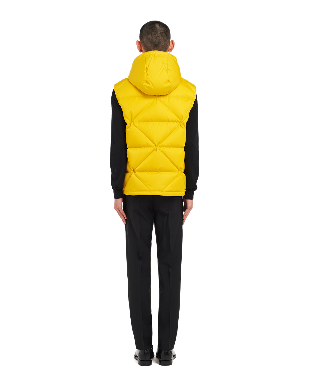 Prada Re-nylon Down Vest Amarillo | 58290-TYSX