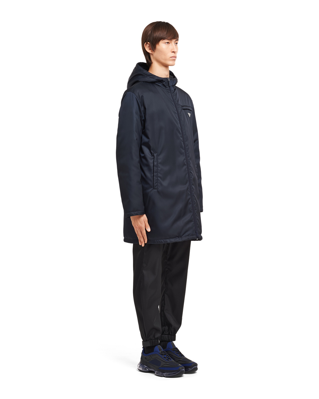 Prada Re-nylon Gabardine Puffer Coat Azul Marino | 32687-YXAH