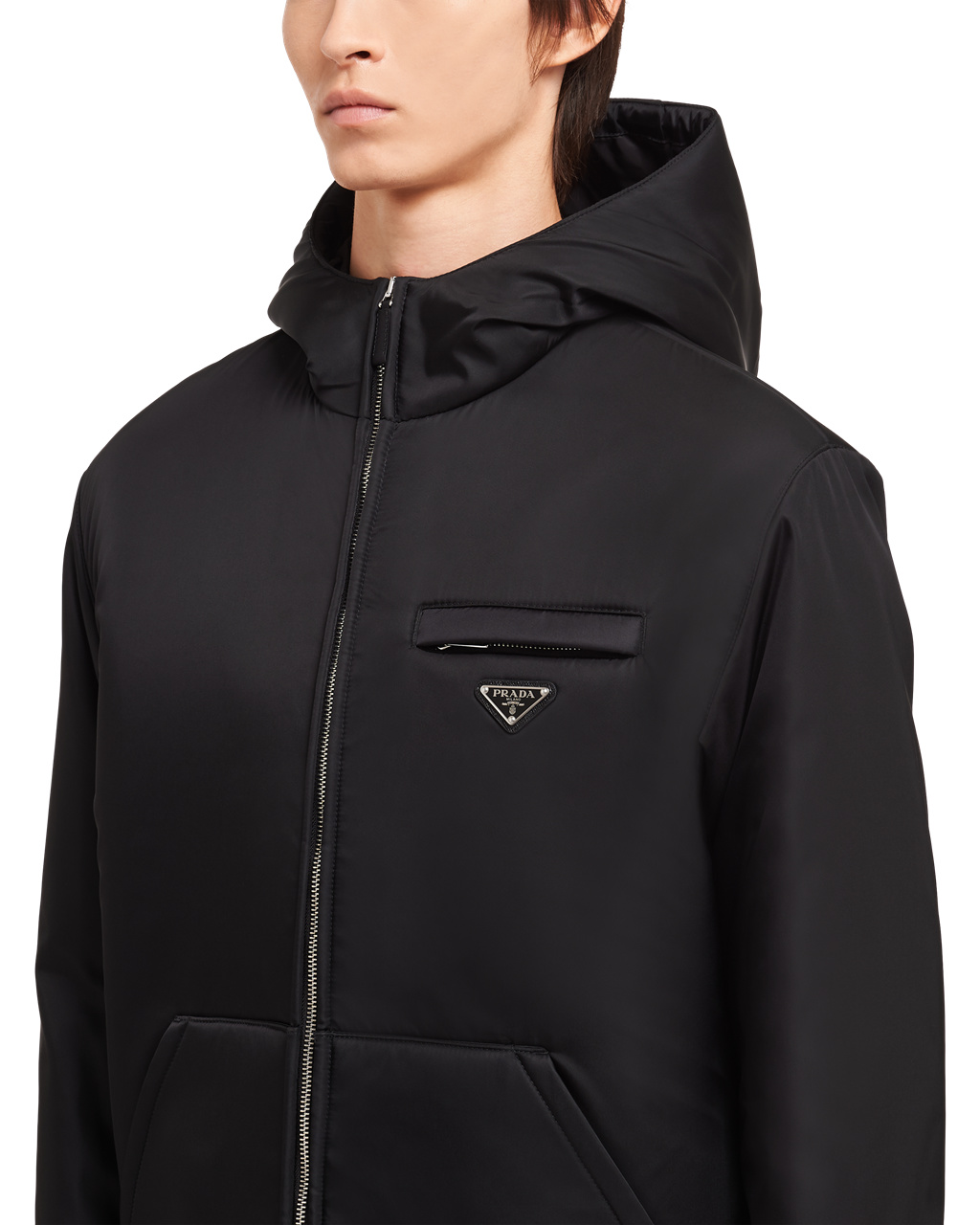 Prada Re-nylon Padded Gabardine Bomber Jacket Negras | 86049-XSCU