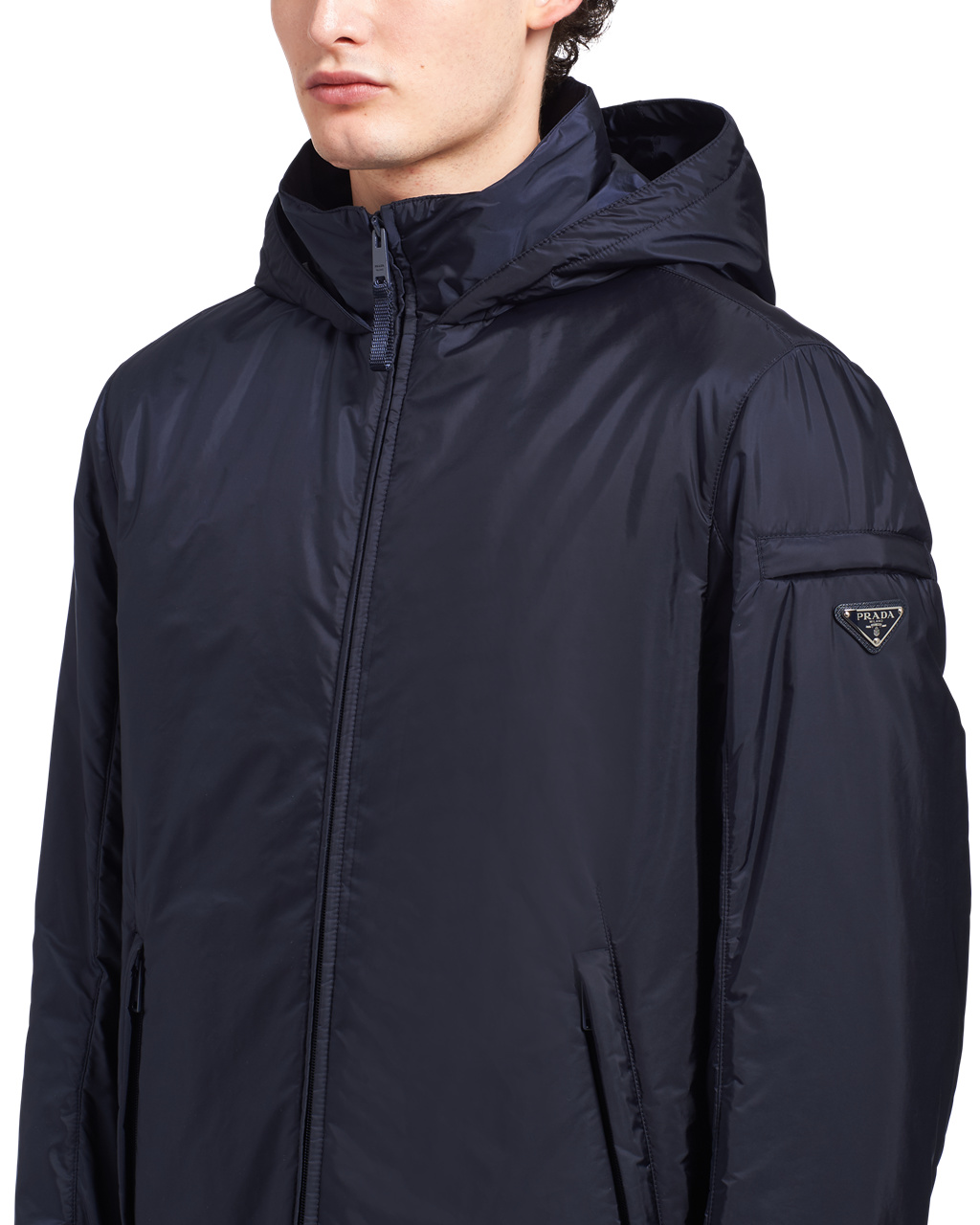 Prada Re-nylon Padded Jacket Azul Marino | 34178-TBQV