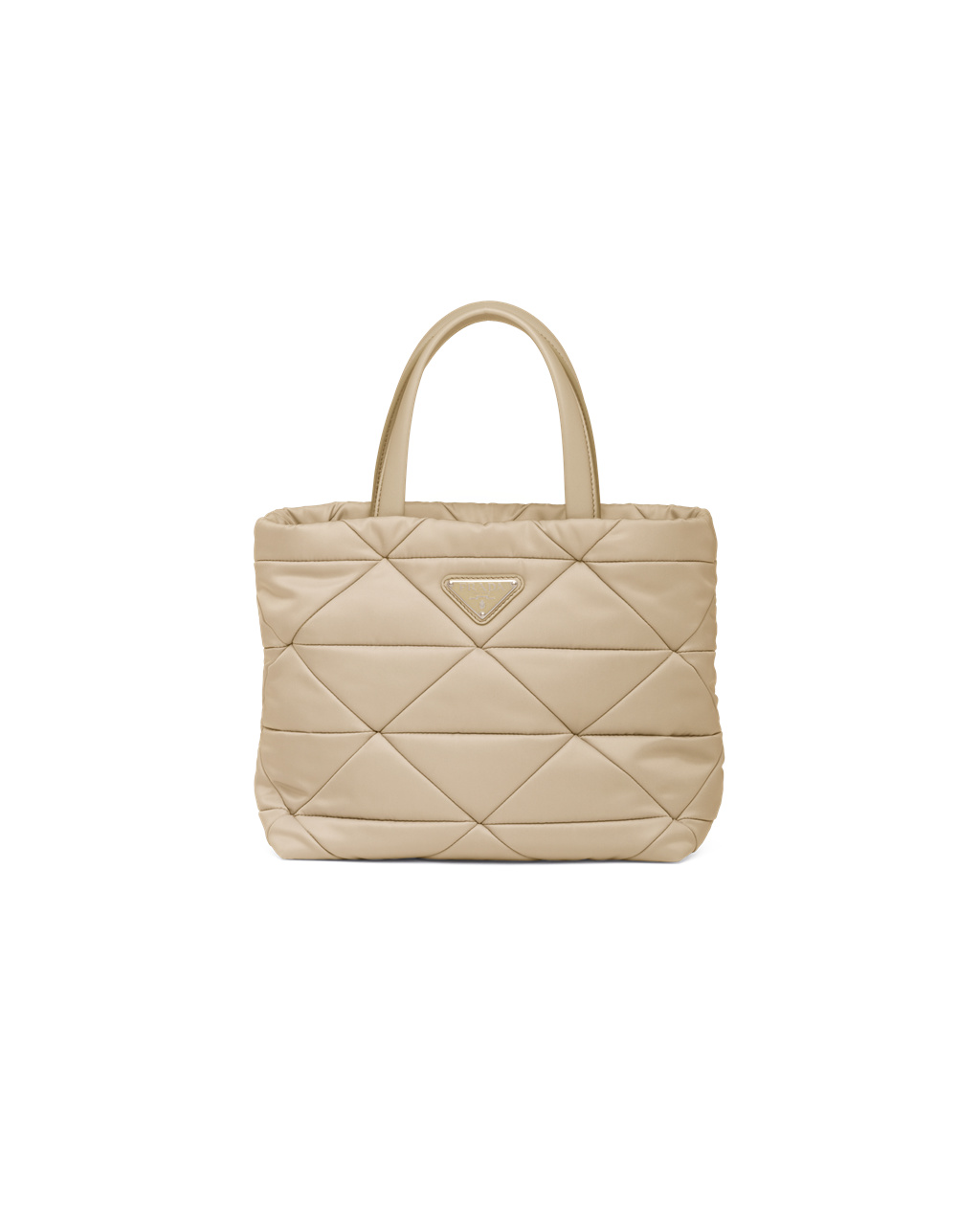 Prada Re-nylon Padded Tote Bag Beige | 72859-IZPF