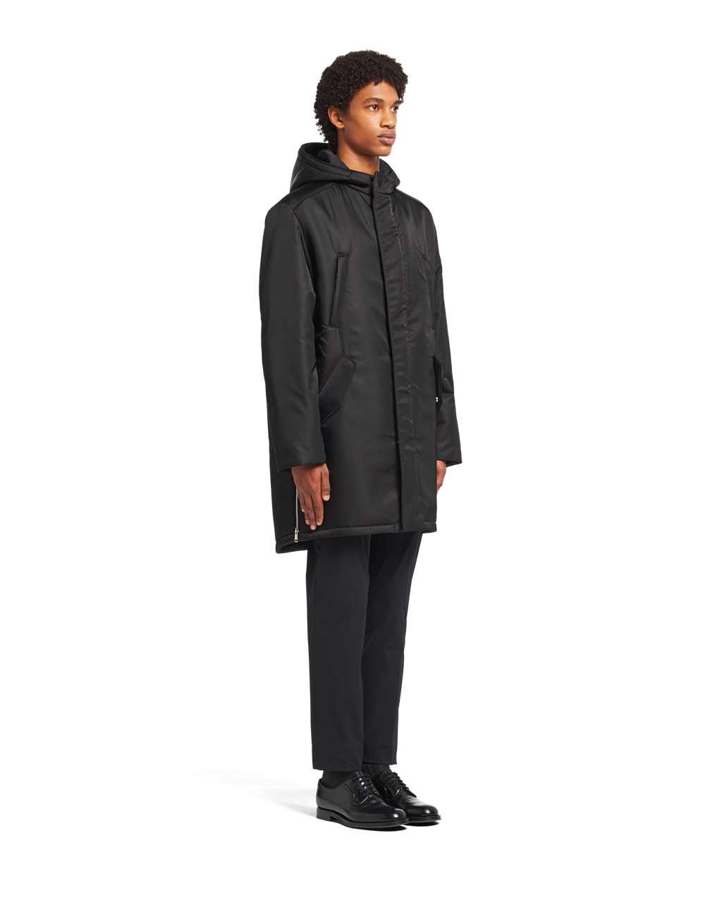 Prada Re-nylon Parka Negras | 93568-MDGI