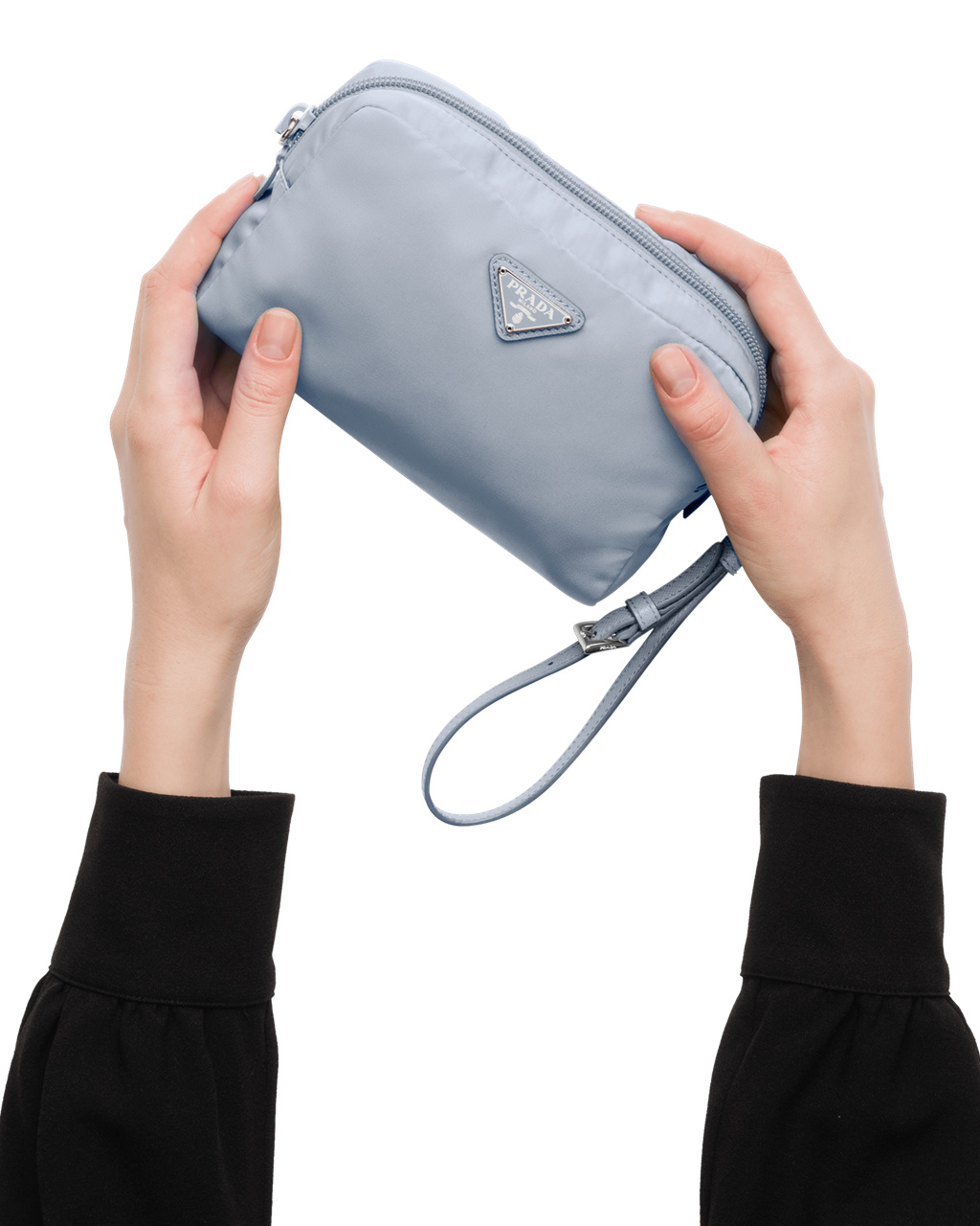 Prada Re-nylon Pouch Azules | 46127-YISP