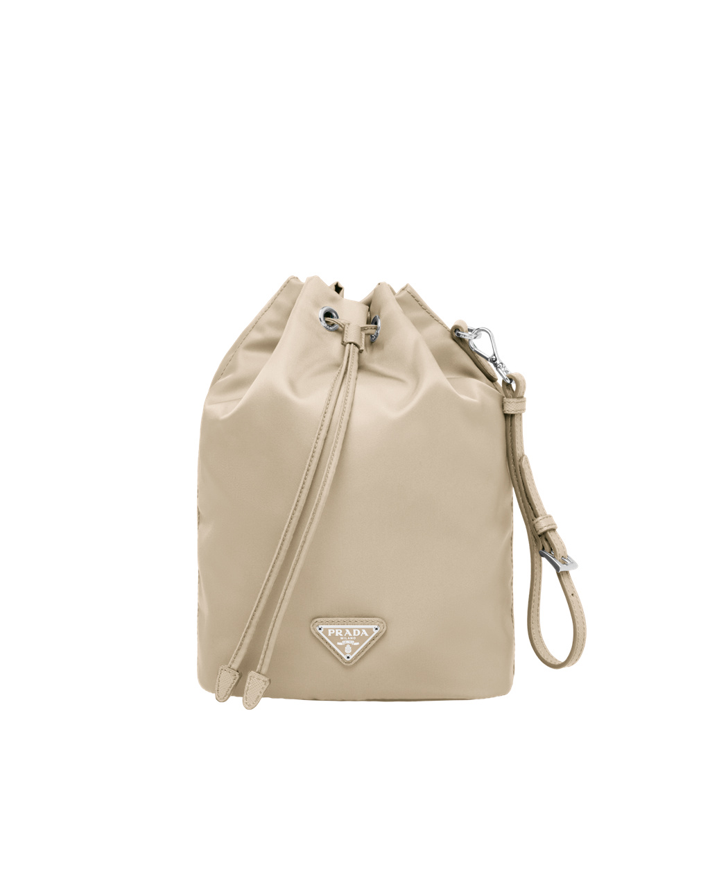 Prada Re-nylon Pouch Beige | 76102-IDTL