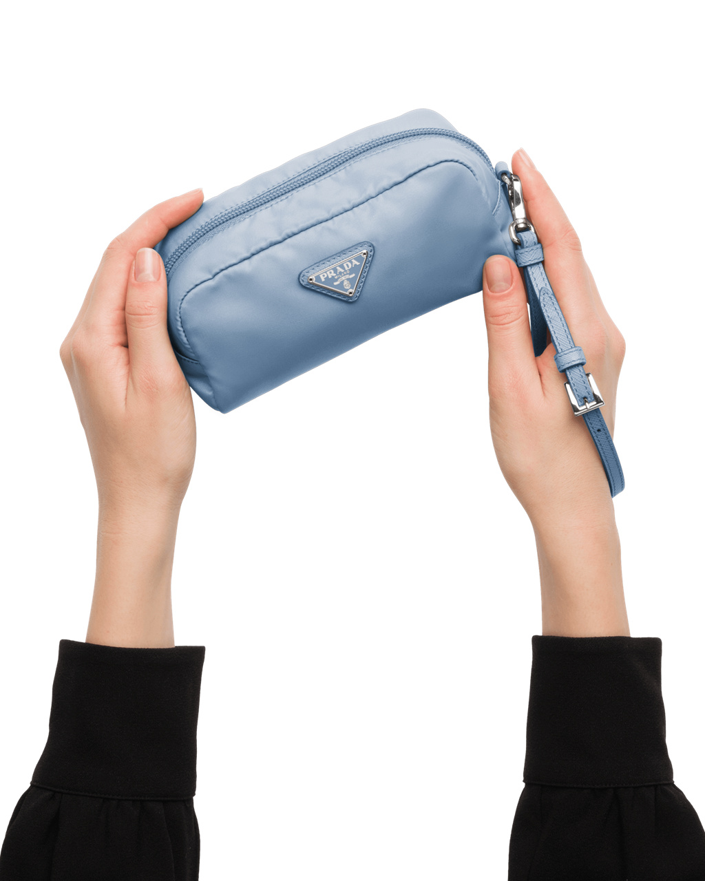 Prada Re-nylon Pouch Celeste | 14850-RGHF