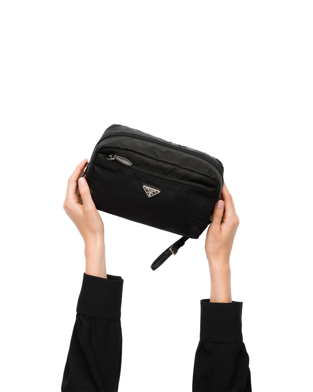 Prada Re-nylon Pouch Negras | 78390-SOBV