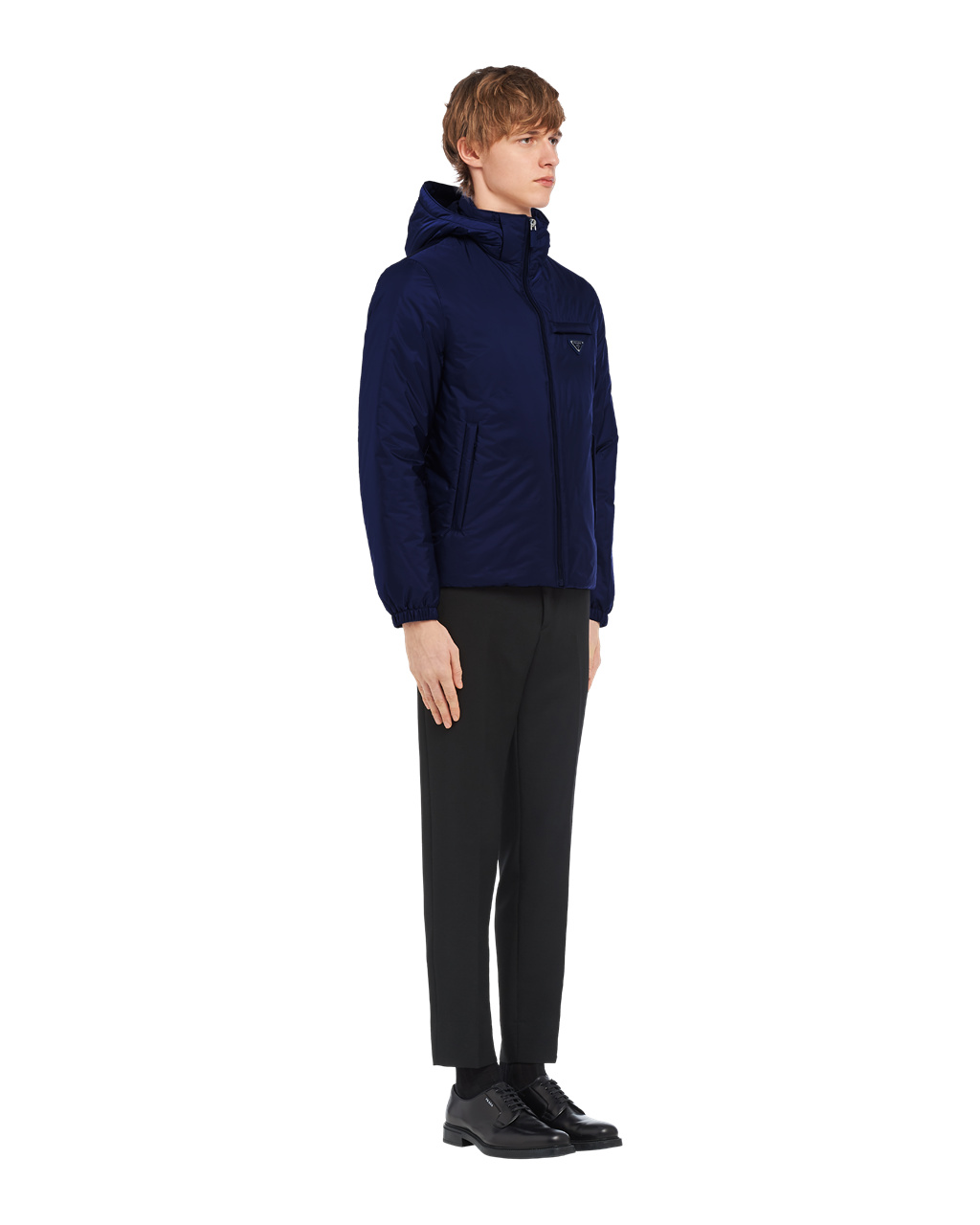 Prada Re-nylon Puffer Jacket Azul Marino | 27518-EXPR