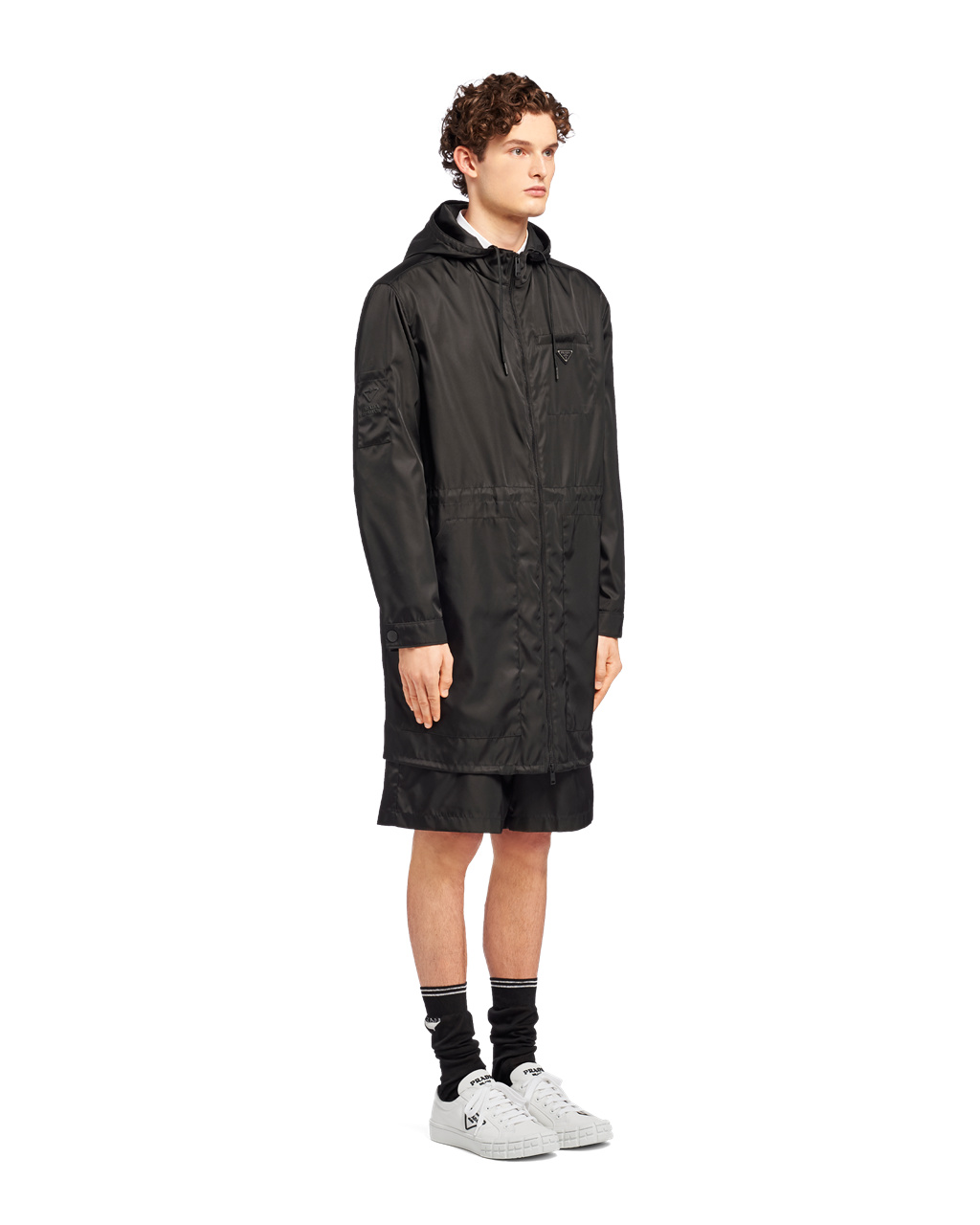 Prada Re-nylon Raincoat Negras | 45763-TAHB