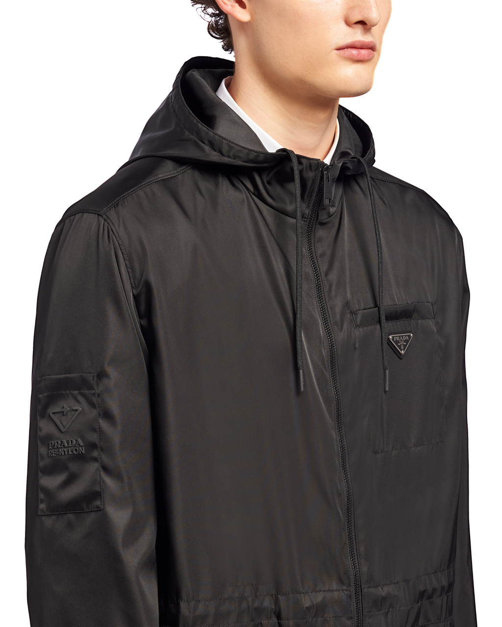 Prada Re-nylon Raincoat Negras | 45763-TAHB