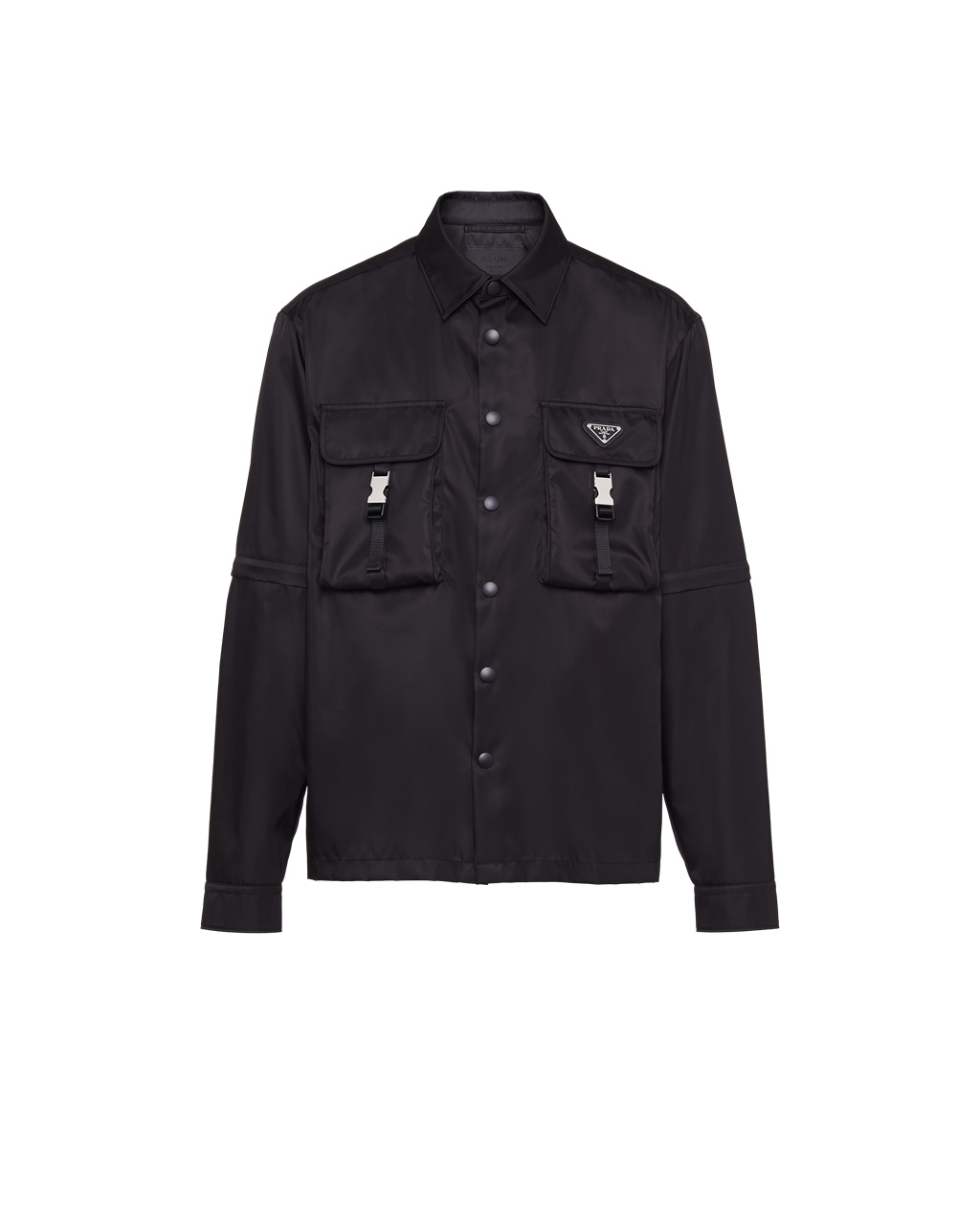 Prada Re-nylon Shirt Negras | 07183-MKYS