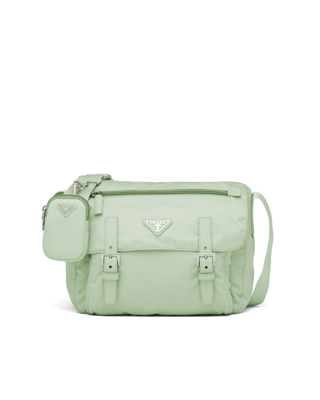 Prada Re-nylon Shoulder Bag Aqua | 40785-RFUQ