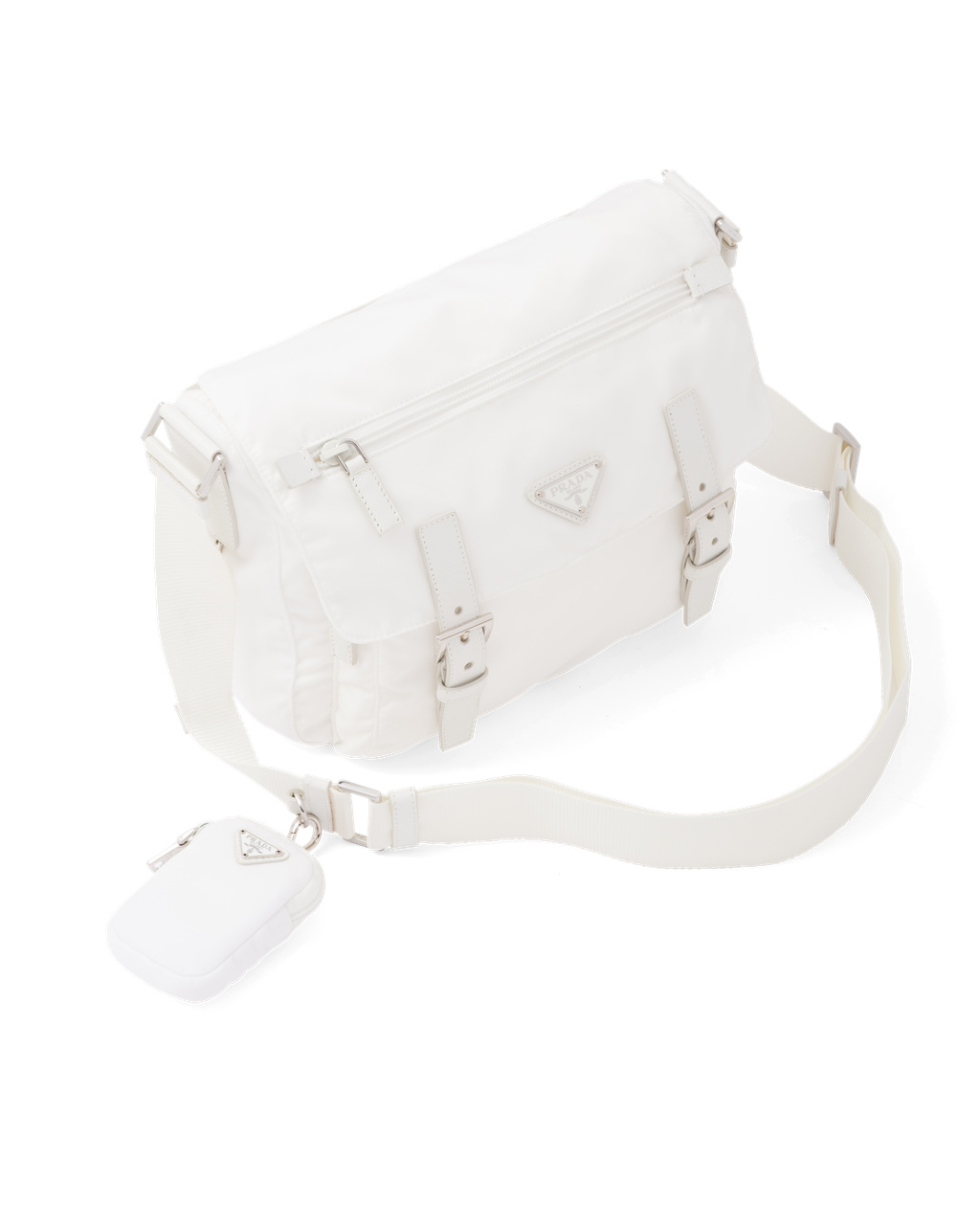 Prada Re-nylon Shoulder Bag Blancas | 53147-UQHC