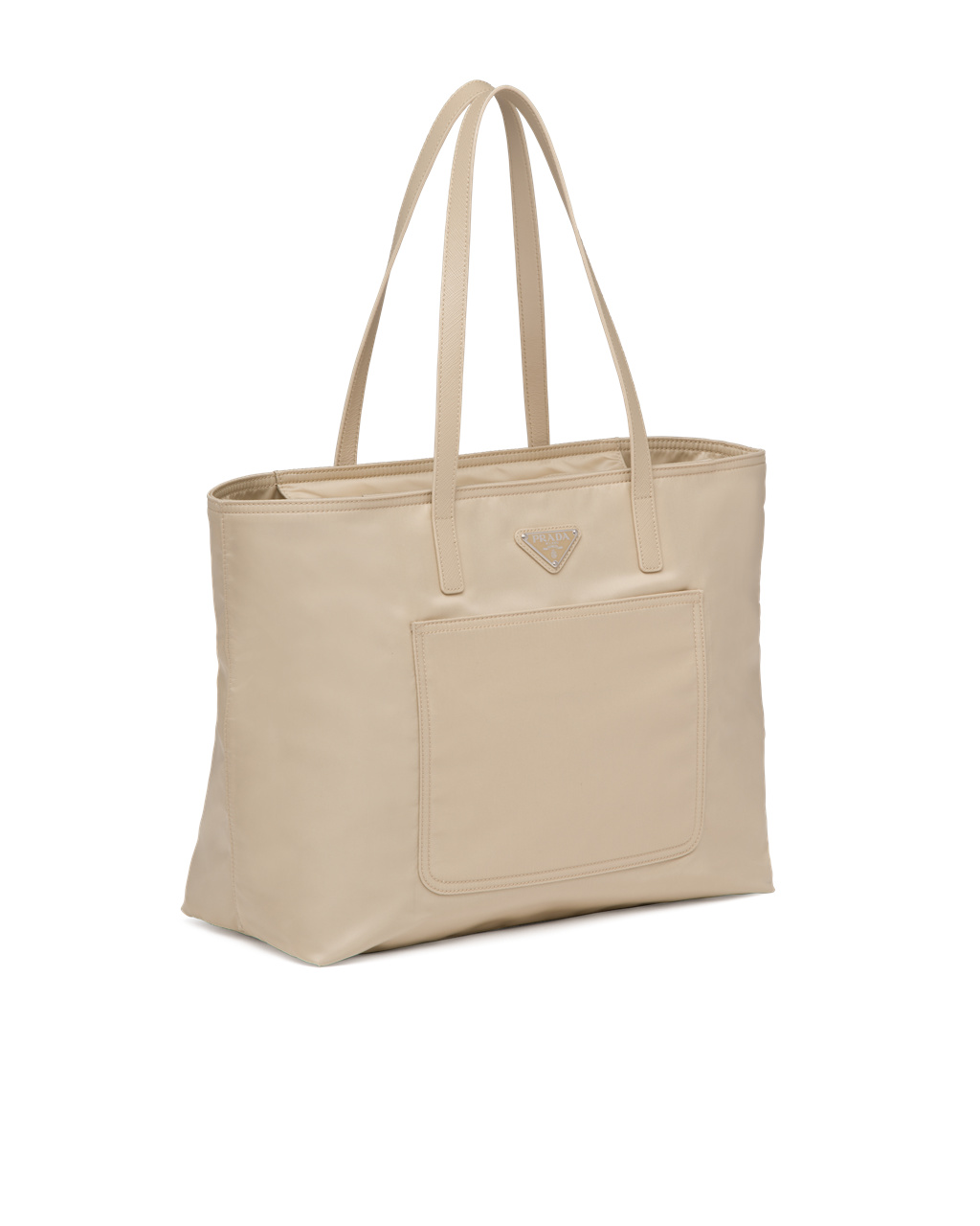 Prada Re-nylon Tote Bag Beige | 98261-QLTM