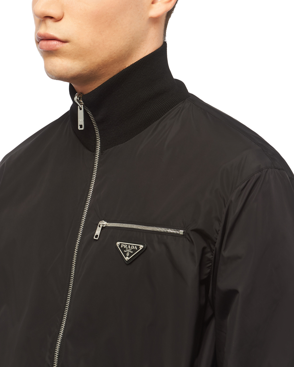 Prada Reversible Wool And Nylon Jacket Negras | 69315-YXDV