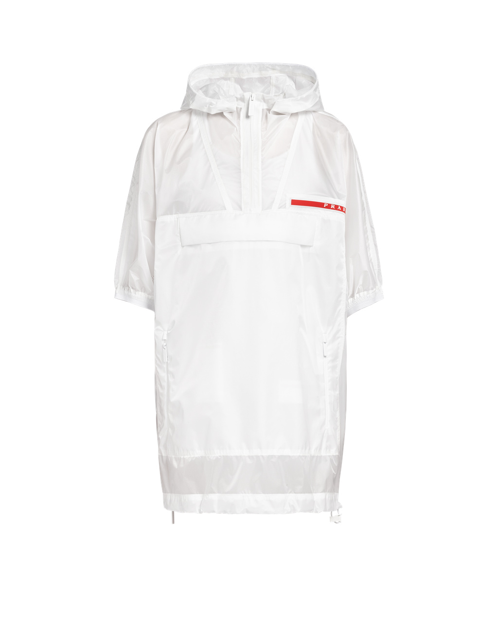 Prada Ripstop Encapuchado Raincoat Blancas | 73906-QDTY